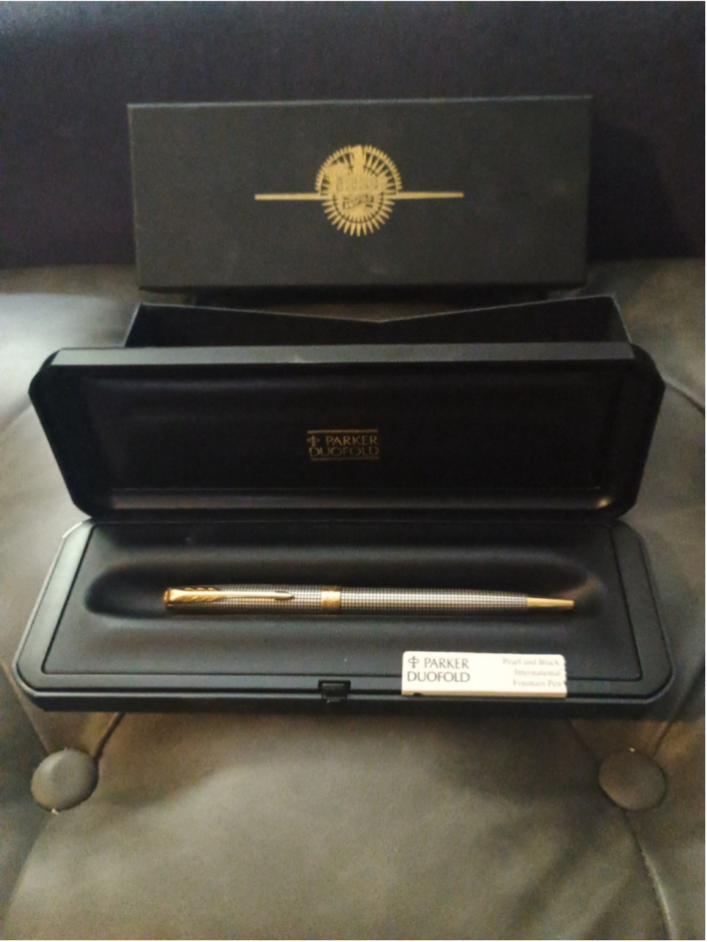 Parker Duofold International Fountain Pen Pearl and Black One Size